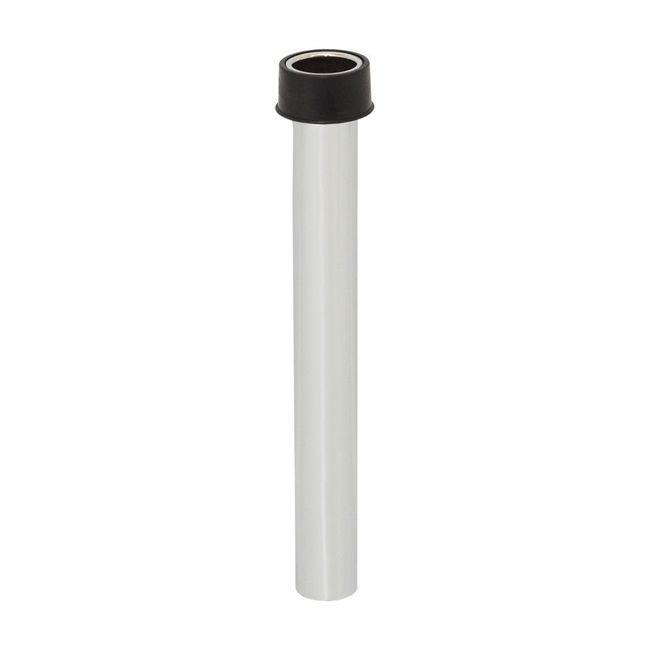 Browne Brass Nickel-plated Overflow Tube With Neoprene Stopper, 7.5 In Length