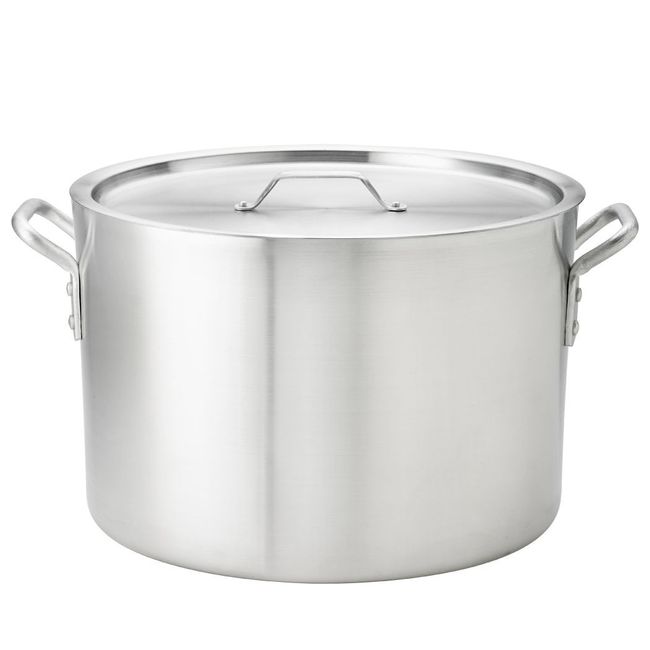 Browne Thermalloy Standard Weight Aluminum Sauce Pot, 34 Qt Capacity