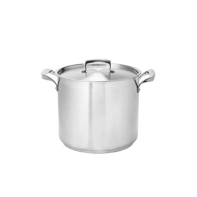 Browne Thermalloy Stainless Steel Deep Stock Pot, 16 Qt Capacity