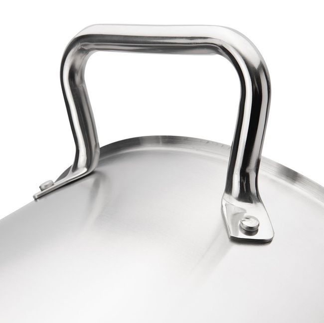 Browne Elements Stainless Steel Saute Pan With Cover, 7 Qt Capacity