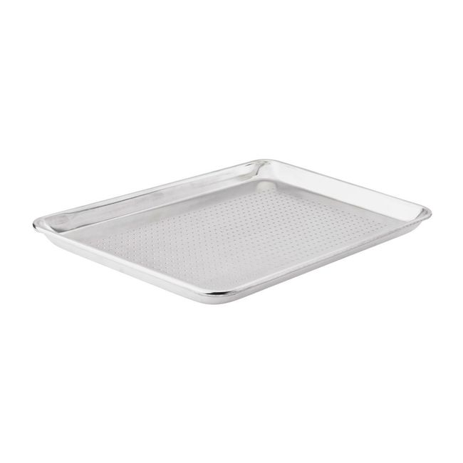 Browne Thermalloy Aluminum 1 Mm Gauge Half Size Perforated Bun Pan, 18 X 13 In