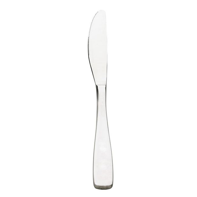 Browne Modena 13/0 Stainless Steel Satin Finish Serrated Dinner Knife, 8.9 In -- 12 Per Case