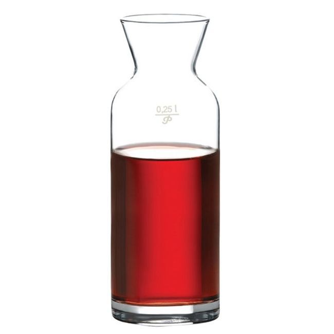 Pasabahce Village Carafe With 0.25 L Line Marked, 12 Oz Capacity -- 12 Per Case
