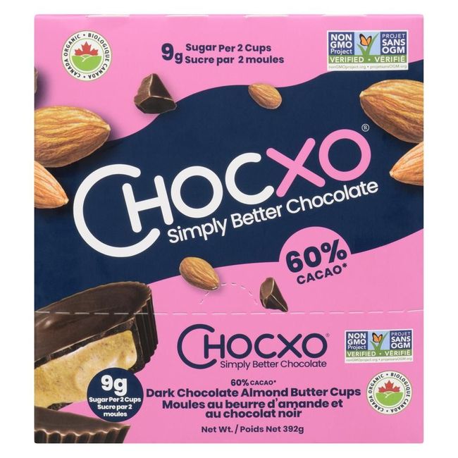 Chocxo 60% Dk Org Abc 2pk Caddy 14g Cdn (chocxo 60% Dk Org Abc 2pk ...