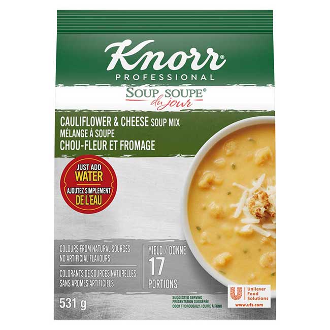 Knorr Professional Soup Du Jour Cauliflower And Cheese Soup Mix, 531 G