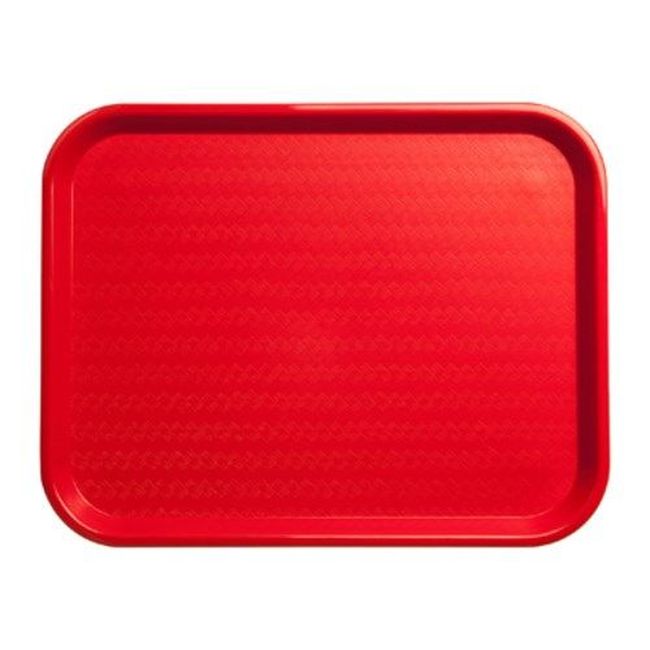 Carlisle Ct141805 Café Polypropylene Red Fast Food Cafeteria Tray, 18 X 14 In