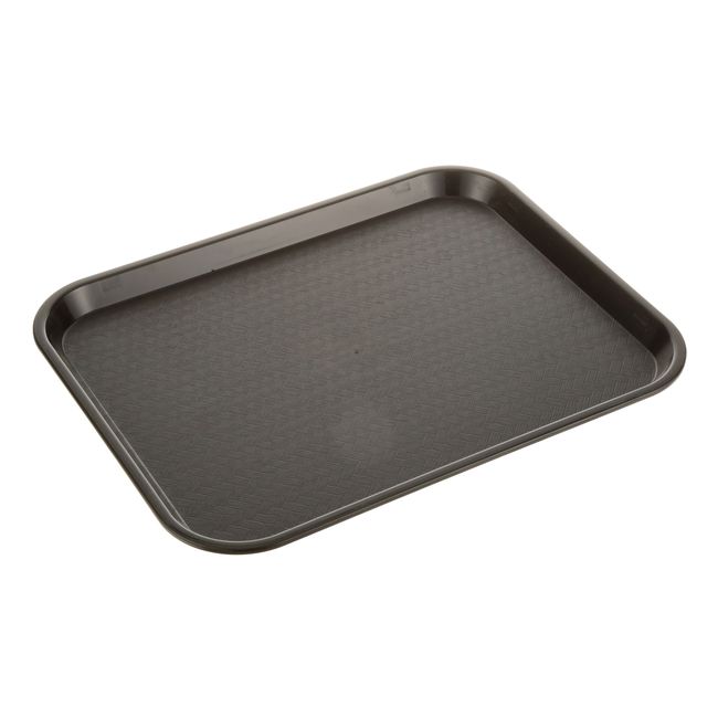 Carlisle Ct141803 Café Polypropylene Black Fast Food Cafeteria Tray, 18 X 14 In