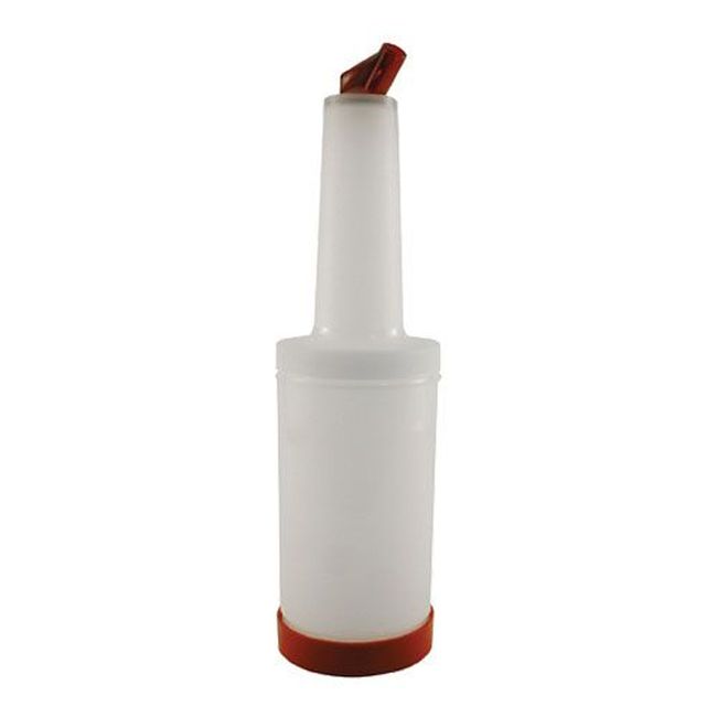 Carlisle Ps601n05 Store N Pour Polyethylene Red Cocktail Pourer, 1 Qt Capacity