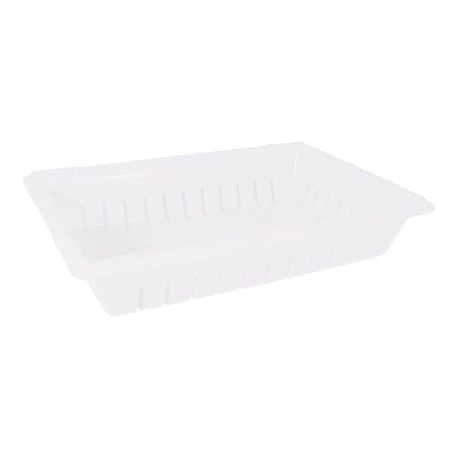 Carlisle 1064802 Storplus Polyethylene White Food Storage Container Colander, 26 X 18 In