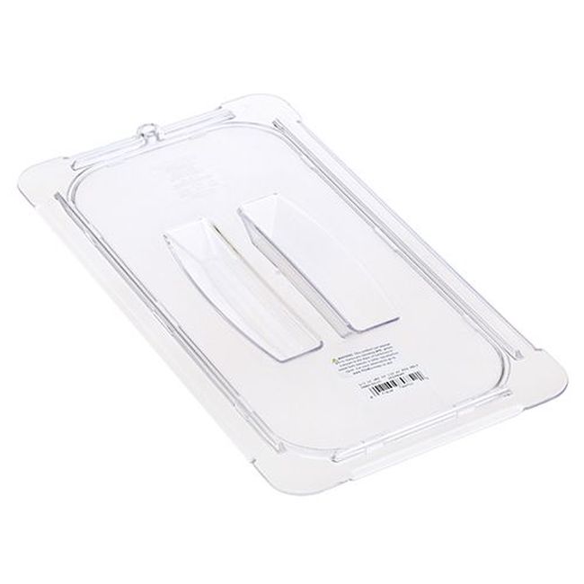 Carlisle 10230u07 Storplus Clear Polycarbonate Handled Universal Half Size Pan Cover Only