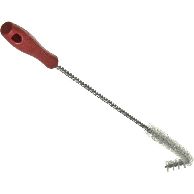 Carlisle 4011105 Sparta High Heat Plastic Red L-tipped Fryer Brush, 23 In Length