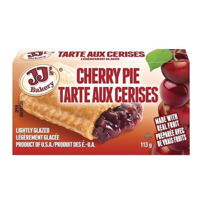 Jj's Bakery Tarte Aux Cerises, 113 G -- 48 Par Caisse