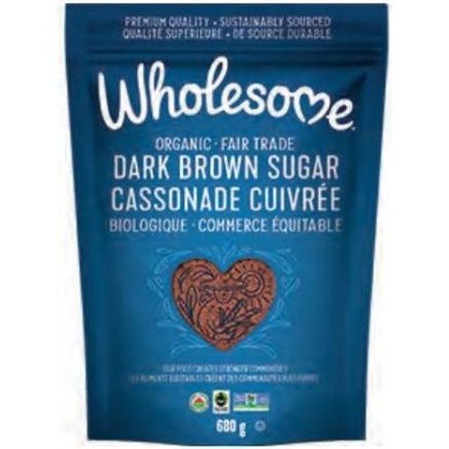 Wholesome Organic Dark Brown Sugar, 680 G -- 6 Per Case
