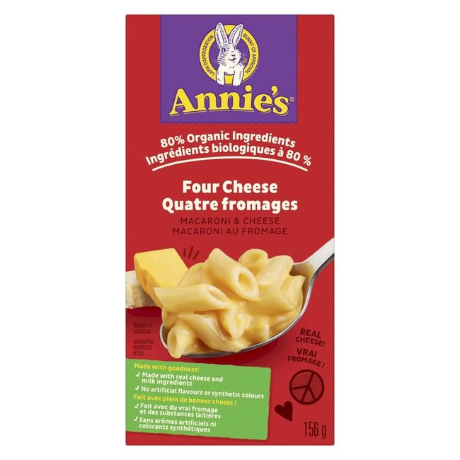 Annie's Organic Four Cheese Mac And Cheese, 156 G -- 12 Per Case