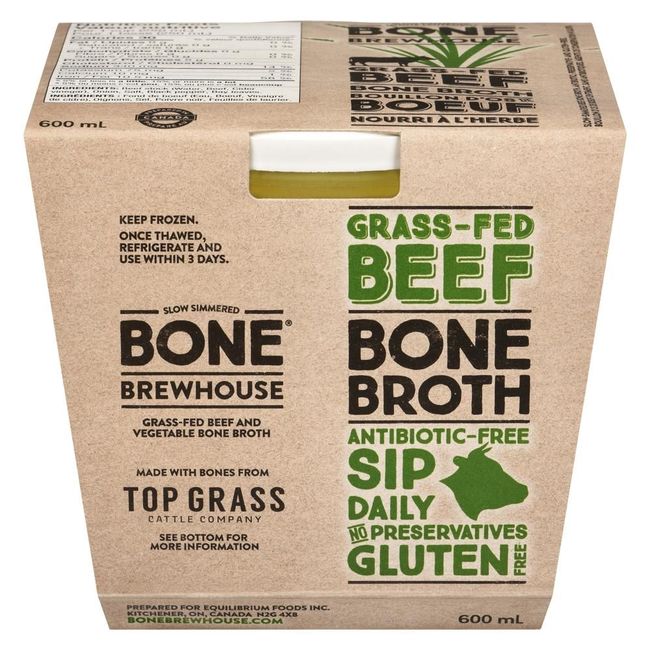 Bone Brewhouse Grass-fed Beef And Vegetable Bone Broth, 600 Ml -- 6 Per Case