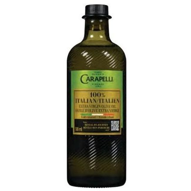 Carapelli 100 Percent Extra Virgin Olive Oil, 500 Ml -- 6 Per Case