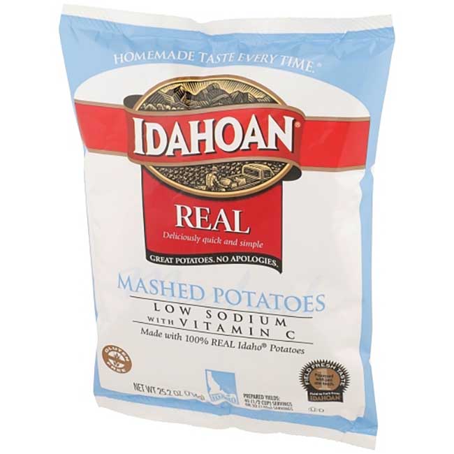 Idahoan Smartmash Low Sodium Mashed Potatoes With Vitamin C, 25.2 Oz -- 12 Per Case