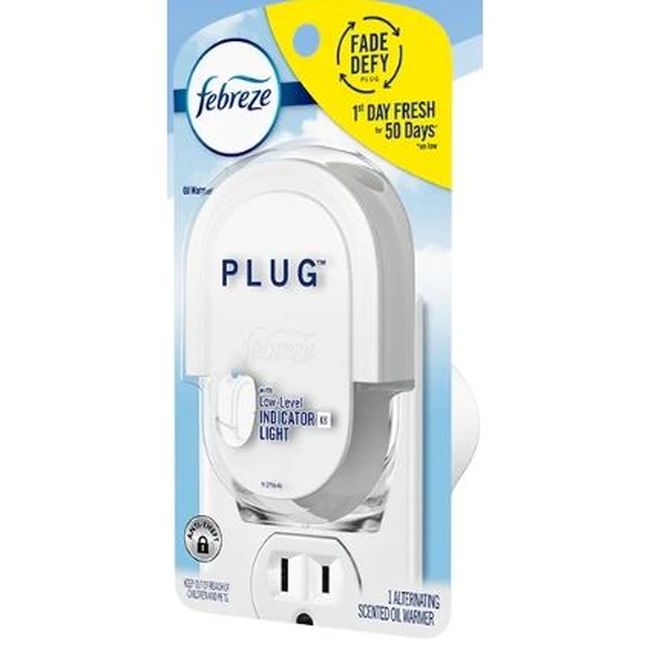 Febreze Energized Continuous Action Plug Single Scented Oil Warmer Starter Kit -- 4 Per Case