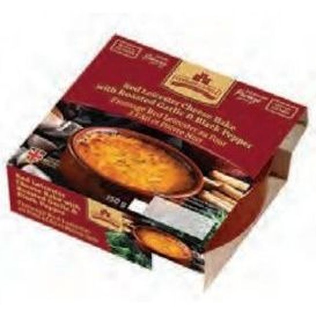 Coombe Castle Red Leicester Cheese With Roasted Garlic And Cracked Black Pepper, 150 G -- 9 Per Case