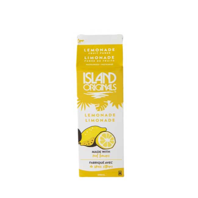 Island Originals Premium Lemonade Fruit Puree Beverage Mix, 32 Oz -- 12 Per Case