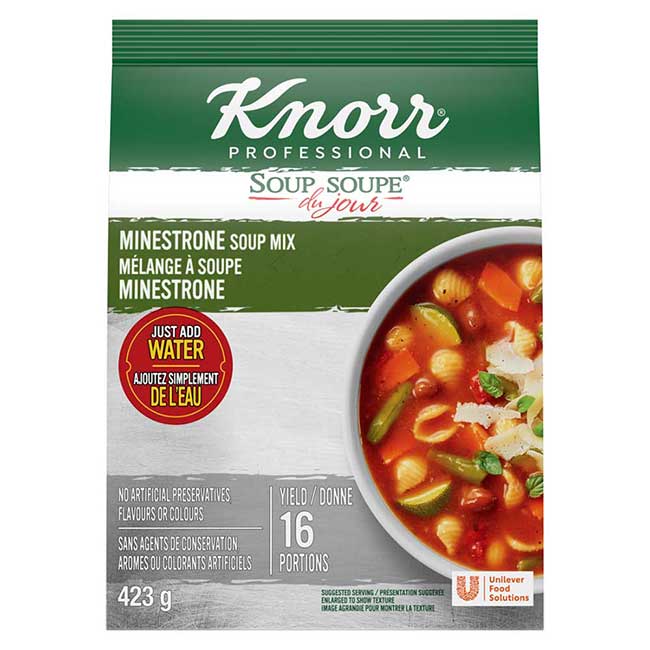 Knorr Professional Soup du Jour Minestrone Soup Mix, 423 g -- 4 per case