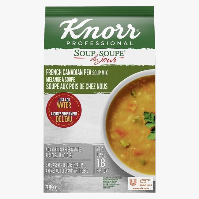 Knorr Professional French Canadian Pea Soup Du Jour, 789 G -- 4 Per Case