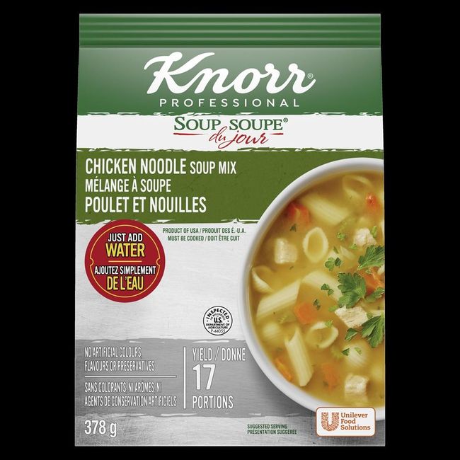 Knorr Professional Soup Du Jour Chicken Noodle, 378 G -- 4 Per Case