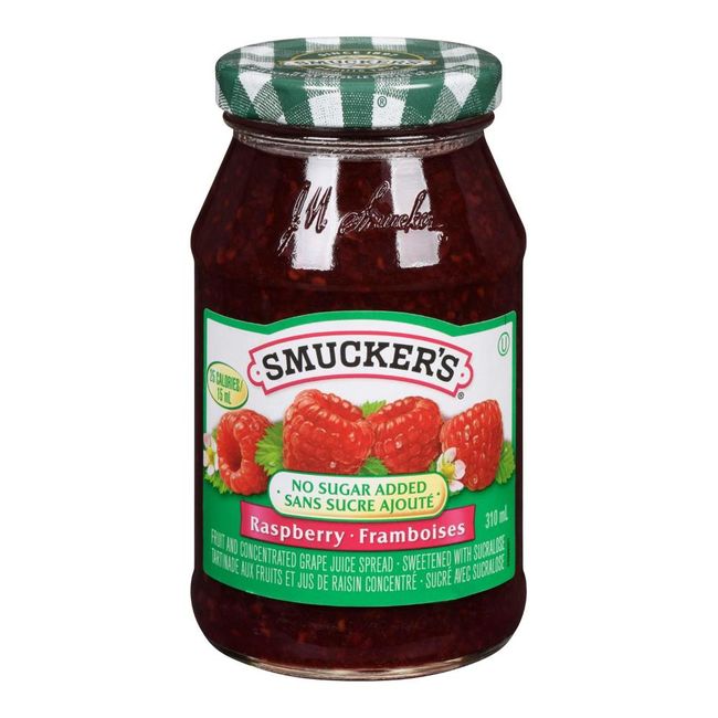 Smuckers Confiture De Framboises Sans Sucre, 310 Ml -- 12 Par Boîte
