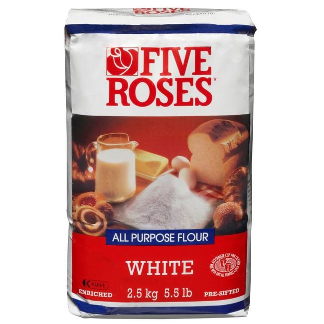 Five Roses Farine Blanche Tout Usage, 2,5 Kg -- 10 Par Caisse