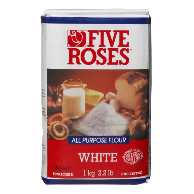 Five Roses White All Purpose Flour, 1 Kg -- 12 Per Case