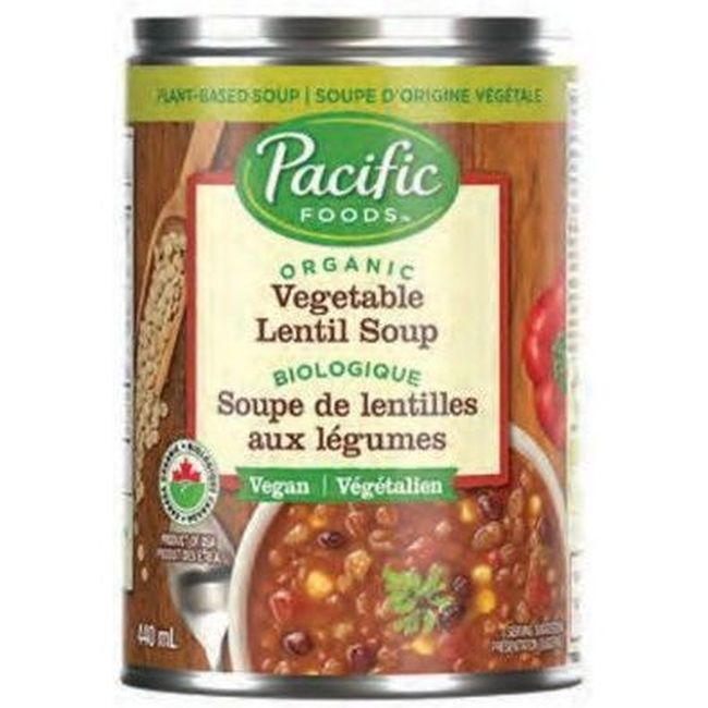 Pacific Foods Organic Vegetable Lentil Soup, 440 Ml -- 12 Per Case