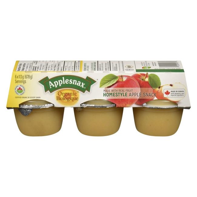 Applesnax Organic 113 G Apple Snack, 6 Count -- 12 Per Case