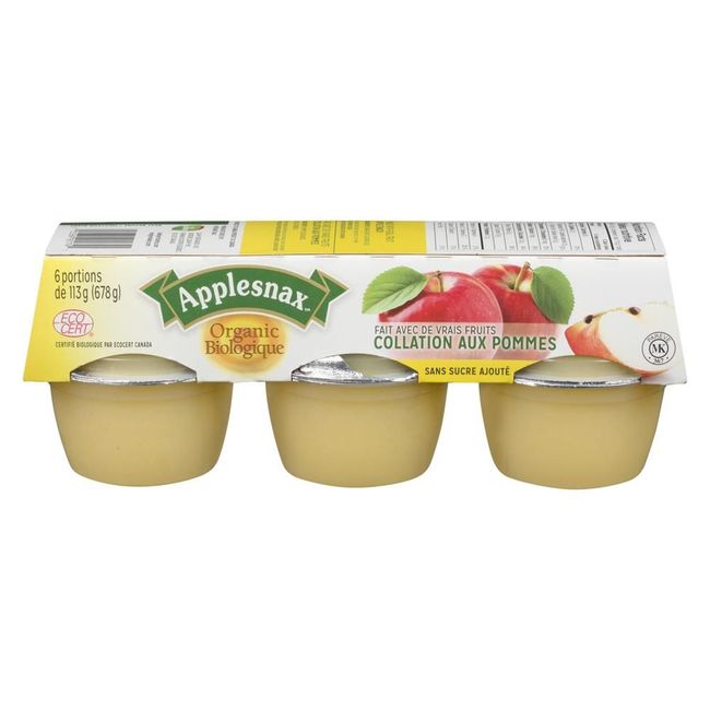Applesnax Organic Unsweetened Apple Snack, 113 G -- 12 Per Case