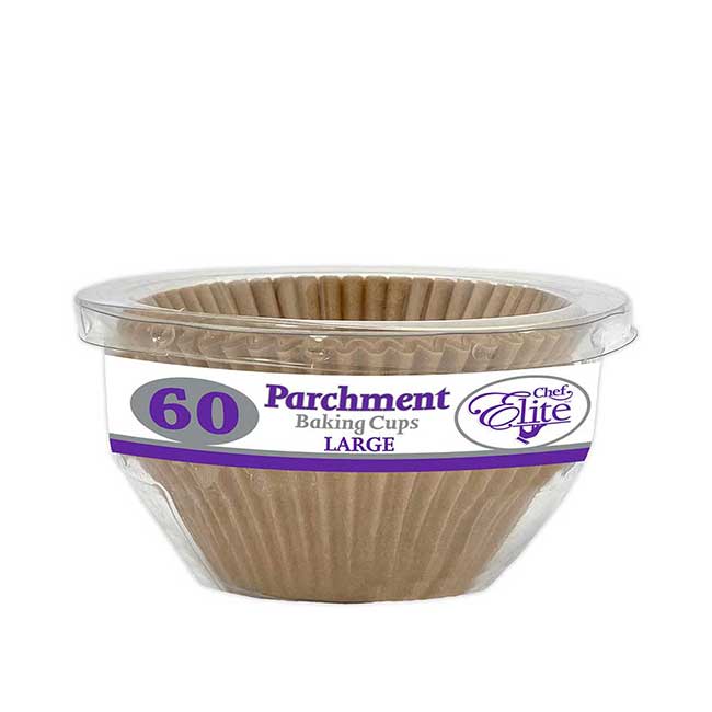 Chef Elite Large Parchment Baking Cup, 60 Count -- 36 Per Case