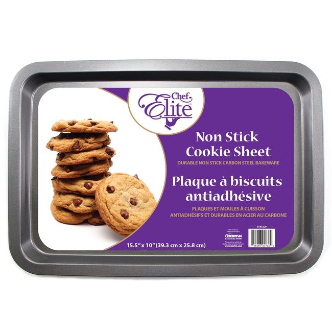 Chef Elite Non Stick Cookie Sheet, 15.5 X 10 In -- 12 Per Case