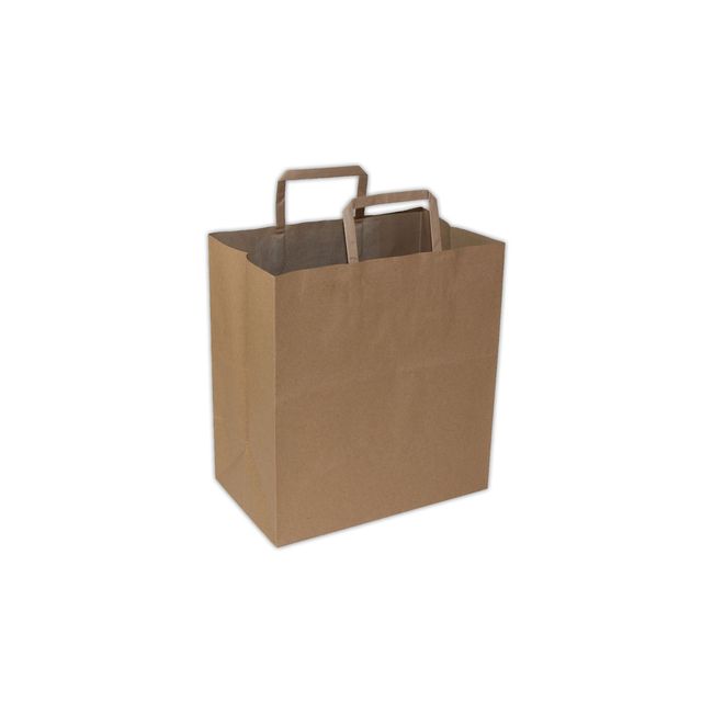 Viro Kraft Paper Shopping Bag With Flat Handle, 11 X 6.75 X 12 In -- 250 Per Case