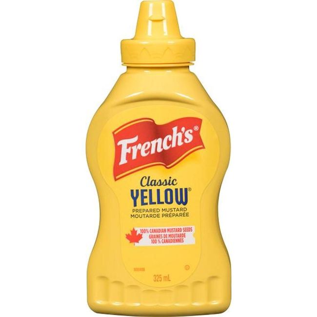 French's Yellow Mustard - Squeeze Bottle, 325 Ml -- 12 Per Case