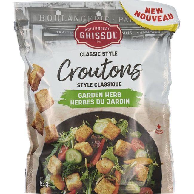 Grissol Classic Garden Herb Croutons, 135 G -- 12 Per Case
