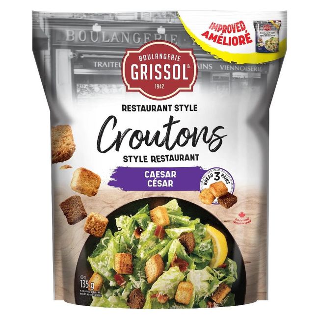Grissol Restaurant Style Caesar Croutons, 135 G -- 12 Per Case