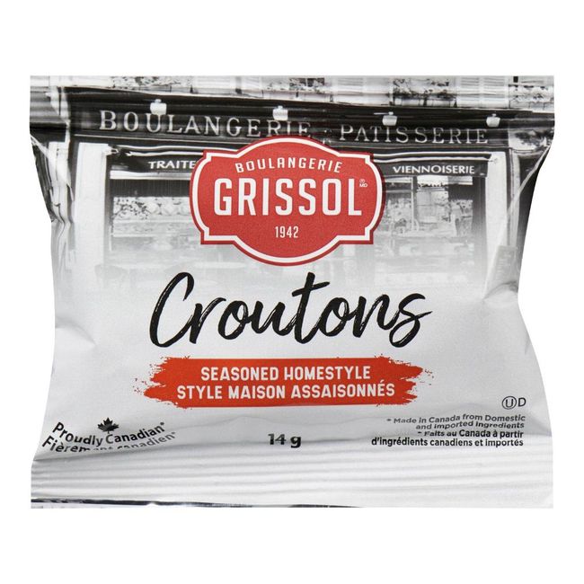 Grissol Seasoned Homestyle Croutons, 14 G -- 200 Per Case