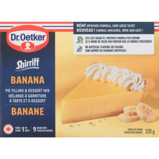 Shirriff Banana Pie Topping Powder, 120 G -- 12 Per Case