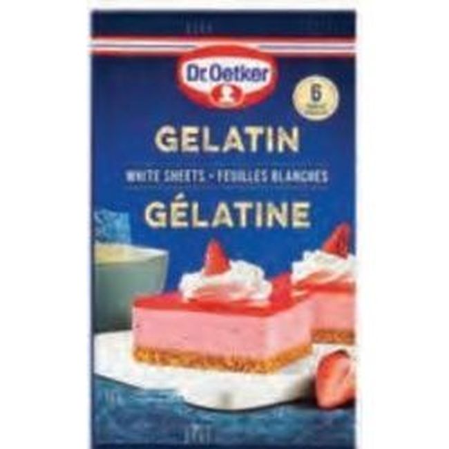 Dr. Oetker Gelatine Sheets, 10 G -- 25 Per Case