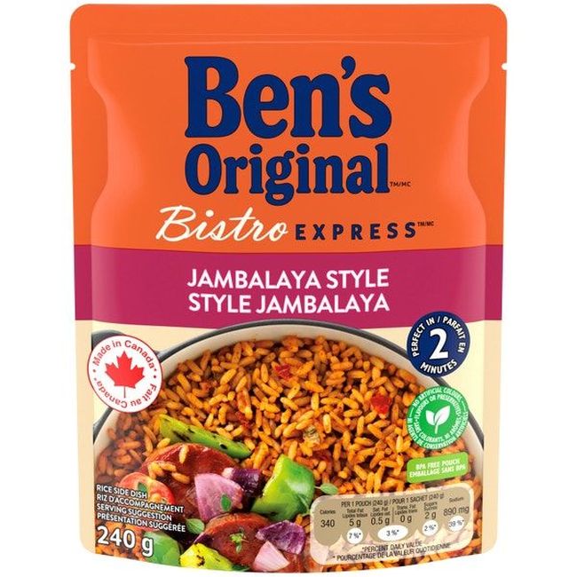 Ben's Original Rice Riz Style Jambalaya Bistro Express, 240 G -- 12 Par Caisse