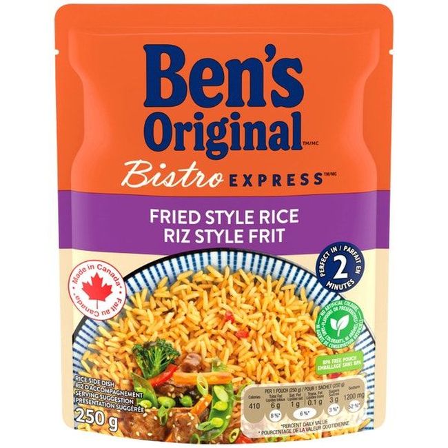 Ben's Original Bistro Express Fried Style Rice, 250 G -- 12 Per Case
