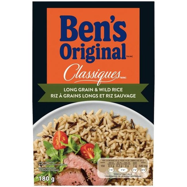 Ben's Original Classiques Long Grain And Wild Rice, 180 G -- 24 Per Case