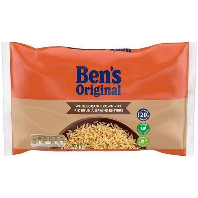 Ben's Original Wholegrain Brown Rice, 2.2 Kg -- 8 Per Case