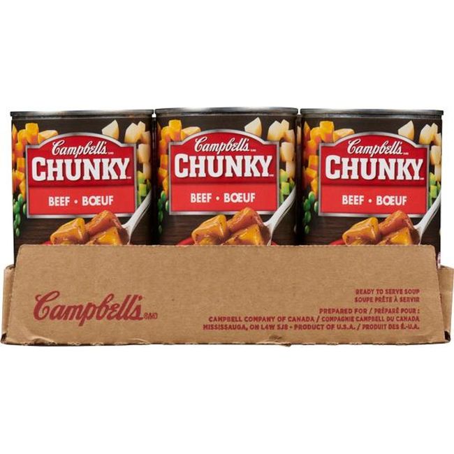 Campbell's Chunky Beef Soup, 515 Ml -- 12 Per Case