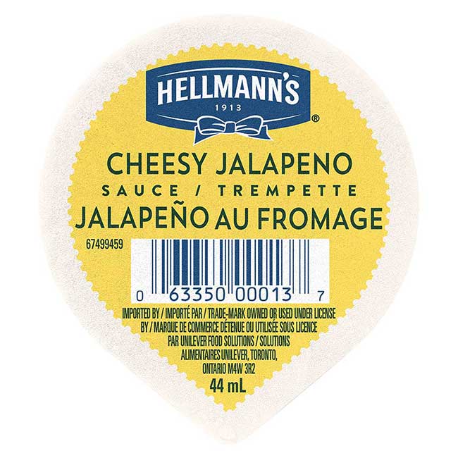 Hellmann's Cheesy Jalapeno Dip Cup, 44 Ml -- 108 Per Case