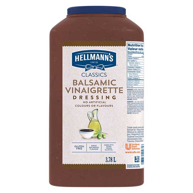 Hellmann's Gluten Free Balsamic Dressing, 3.78 L -- 2 Per Case