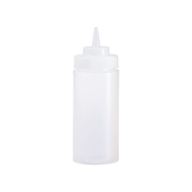 Browne Polyethylene Clear 16 Oz Wide Mouth Squeeze Bottle, Set Of 6